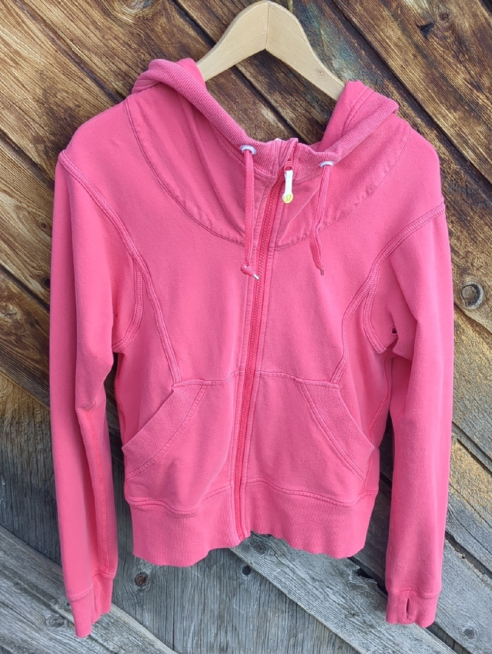 Lululemon Hoodie Coral Zip-Up Medium